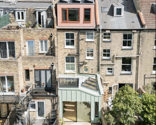 traditional london house gets eco-friendly upgrade with solar systems by forrester architects