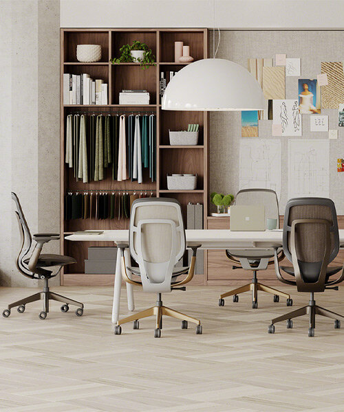 unlimited color options with steelcase’s karman chair’s customizable fabrics & finishes