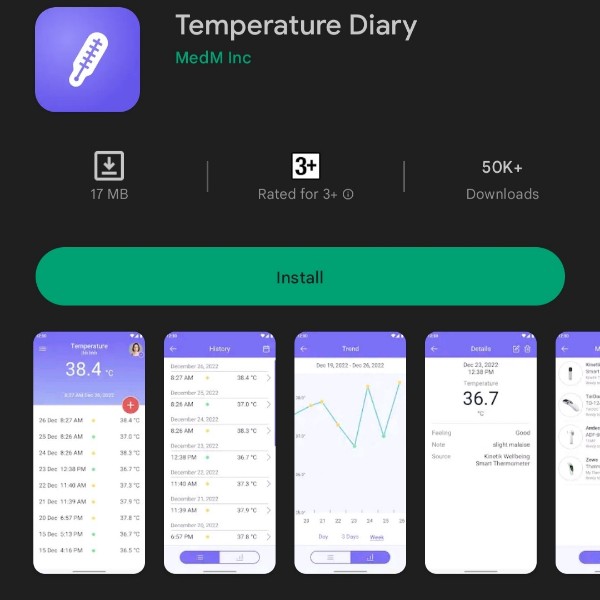 temperature diary